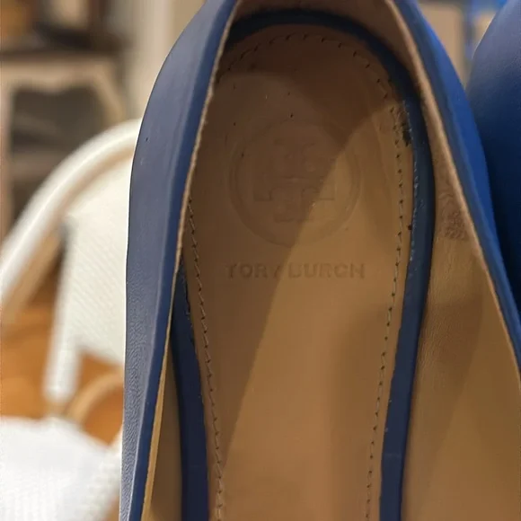 Tory Burch Benton Ballet Flat in Blueberry - Picture 7 of 8